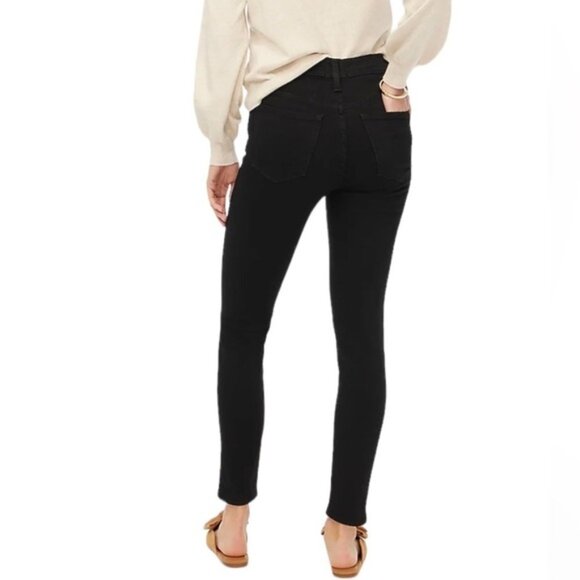 J. Crew mid-rise black skinny jean in signature stretch size 33 - Picture 3 of 9